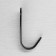 Hook furniture tundra TKO017, one -rod, black, 10 pcs TMP