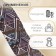 Belt belt, 38 mm, 3 ± 0.1 m, brown color