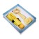 Gift set fan and umbrella, yellow