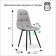 Lucas chair black matte (Nella 060 wet asphalt)