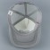 Women's cap with Simply grid, gray color, rr 56