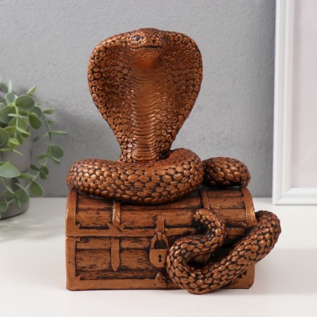 New Year's figure "Cobra on a chest of 20 x17 x 12 cm.-2