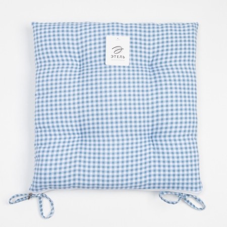 Siddle on the chair Ethel "Cell" 40x40 cm, col. blue, 100% polyester-7