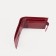 Women's wallet on the button, red color
