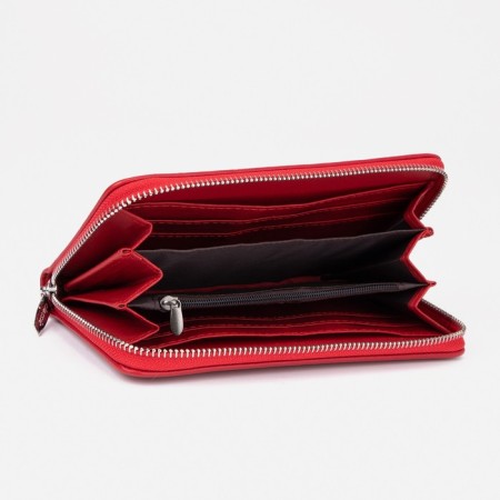 Women's wallet with lightning, red color-2