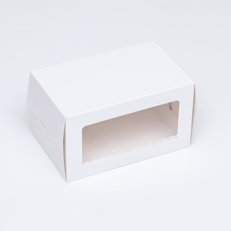 Box for roll with a window, white 16.5 x 11 x 10 cm-1