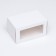 Box for roll with a window, white 16.5 x 11 x 10 cm