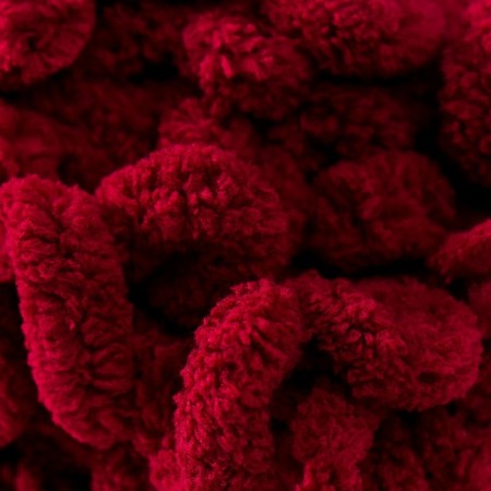 Yarn "Puffy" 100 % micropoliester 9m/100g (107 cherries)-2