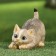 Garden figure "Kitten on the hunt" 8x15x11cm mix