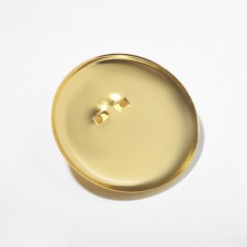 The basis for a brooch with a round base of SM-367, (set of 5 pcs.) 35 mm, color gold