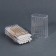 Organizer for storage, with a lid, 10.4 × 3.8 × 2.1 cm, the color is transparent