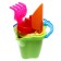 Sand set No. 119: bucket 0.6 l, sieve, blade 19 cm, rake, 1 boat small