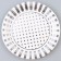 Paper plate "Peas", in the set 6 pcs., The color of silver