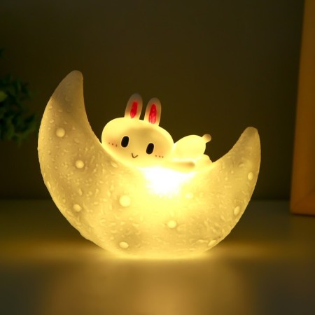 Night "Bunny" LED from white batteries 13.5x10 cm Risalux-2