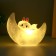 Night "Bunny" LED from white batteries 13.5x10 cm Risalux