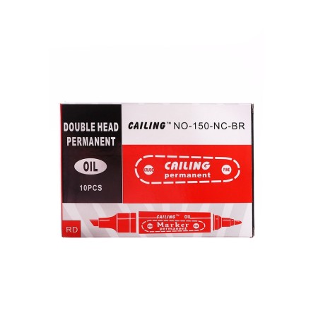 Permanent, double -sided, round, 5 mm/3 mm marker, red, calligrata 1150-6