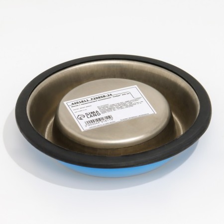 A bowl with a non -slip base "amber", 235 ml, blue-3