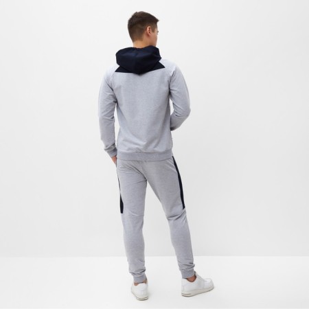 Male costume (sweatshirt/pants), black/gray melange, size 46 (m)-4