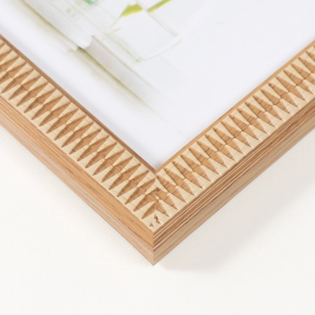 Photo frame Plastic 13x18 cm "Extended rhombus made of wood" 15x20 cm-3
