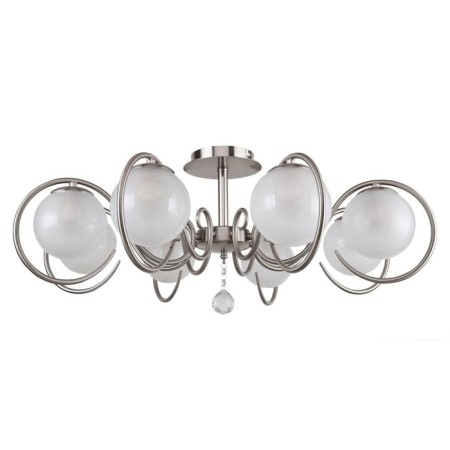 Fabbio chandelier, 8x40W E14, Nickel color
