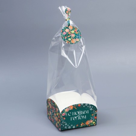 Package with the box "New Year's botanist", 12 x 12 x 40 cm, New Year-1