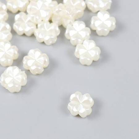 Beads for creativity plastic "Pearls of hearts" set of 30 pcs 0.4x1.2x1.2 cm
