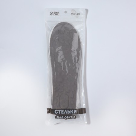 Insoles (PU, polyester) Amortize university 40-45R-r 28cm (pair) Gray package SS-3