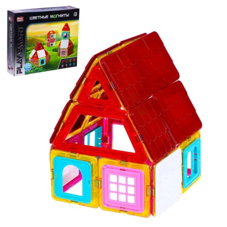 Magnetic designer "Color Magnets", 50 parts