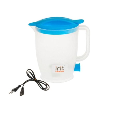 Electric kettle IRIT IR-1121, plastic, 1 l, 550 watts, blue