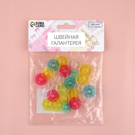 Set of rumps, d = 20 mm, 24 pcs, color mix-6