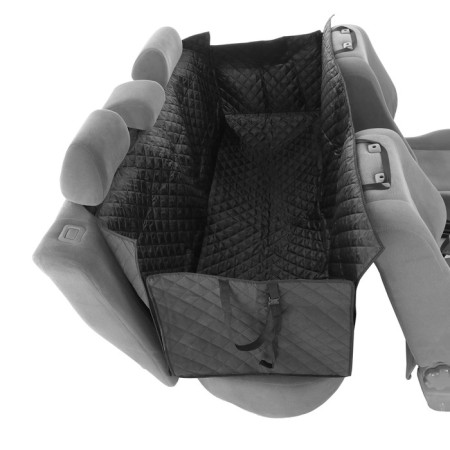 Autogamak cape for the transportation of animals, 220 x 150 cm, lightning lip, quilted, black-1
