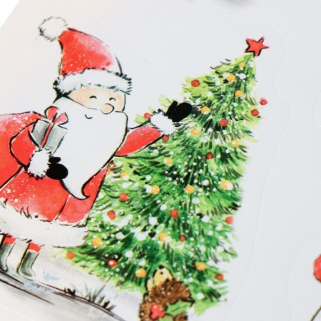 Paper stickers "New Year's History", 11 x 18 cm, New Year-2