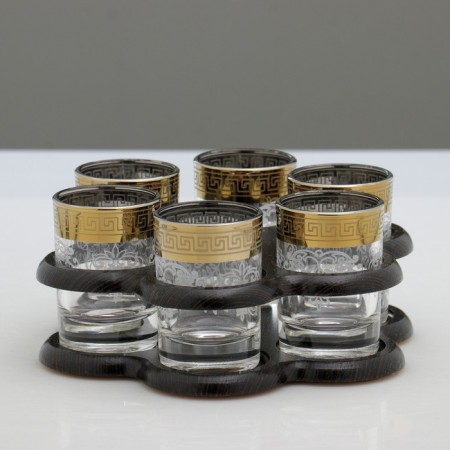 Mini-bar 6 objects chamomile, engraving 50 ml