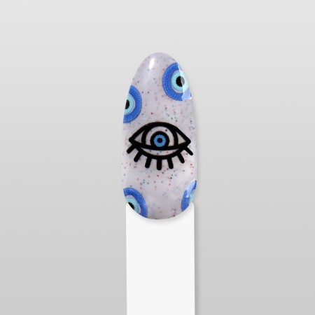 Nail stickers "look", voluminous, multi -colored-5
