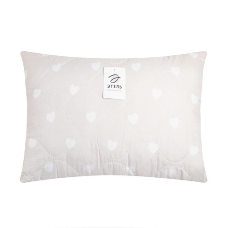 Decorative Etheel Pillow "Beige Hearts", 40x60cm, 100% polyester, microfiber-4