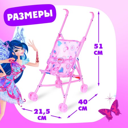 Stroller-car "Bloom", Winx, with accessories-2