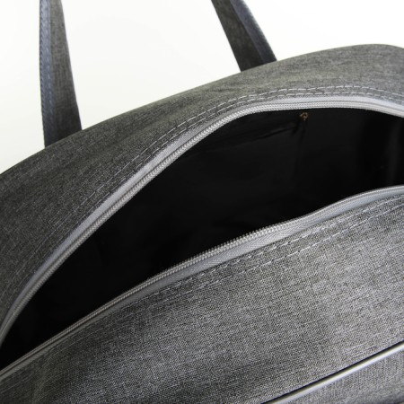 Road bag with lightning, with an increase, a long belt, the color is gray-3