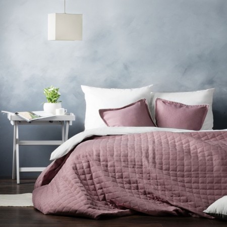 Set "Ibiza": a blanket 230 x 250 cm, pillowcase 45 x 45 cm - 2 pcs, lilac color-1