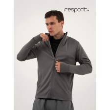 Лонгслив мужской Resport, на молнии, р. 54, цвет серый, базовый, с длинным рукавом
