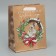 Craft vertical “Hare and Wreath” package, MS 18 x 23 x 10 cm, New Year