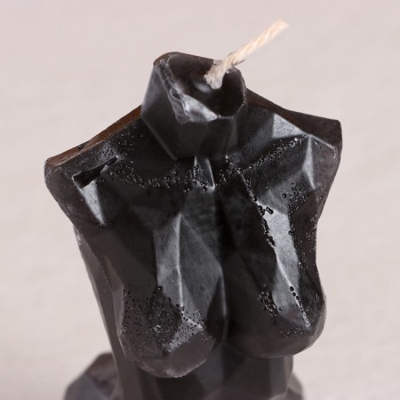 Figure candle "Female Crystal" Black, 10cm-4