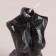 Figure candle "Female Crystal" Black, 10cm