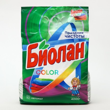 Washing powder "Biolan" Color, Automat, 4 kg-2