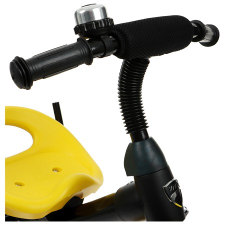Three -haired bike Vivat 1, Black/yellow abstraction print-7