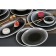 Porcelain plate for Magistro paste "Siam", 270 ml, d = 22 cm, color gray color