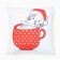 Case on the pillow Ethel New Year's cup 40x40cm, 100% p/e