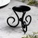 Summary "Vesel N" metal per 1 candle, 9.5x7.6 cm, black