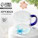 Glass mug "Snowflakes", 350 ml