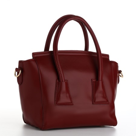Women's bag with lightning, burgundy color-4