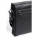 Bag Cross-Body Men, genuine leather, de-gosa black, 22x6x25 cm